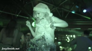Jeny Smith gets naked at New Year party