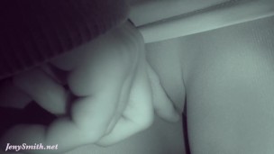 Stranger touched Jeny Smith in subway. Spy cam view